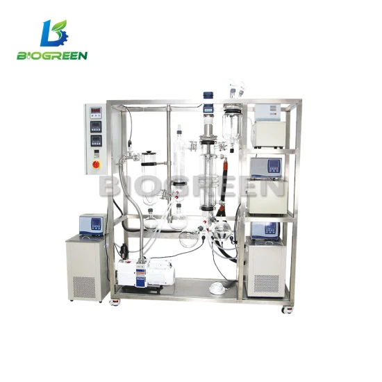 Equipamento de laboratório Destilação Destilador Molecular Sistema de caminho curto